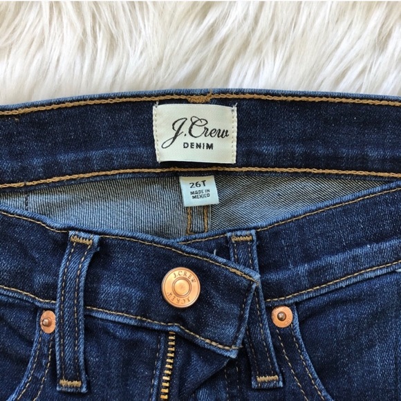 NWOT J. Crew 8” Toothpick Jeans 26 Tall - Picture 4 of 5